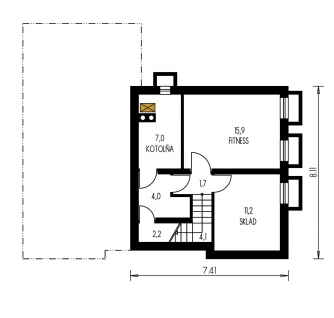 Mirror image | Floor plan of second floor - BUNGALOW 76
